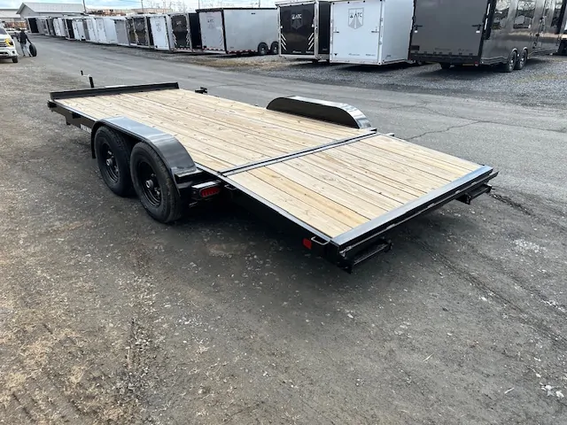Premier 7x18 Wood Deck 10k Open Car Trailer