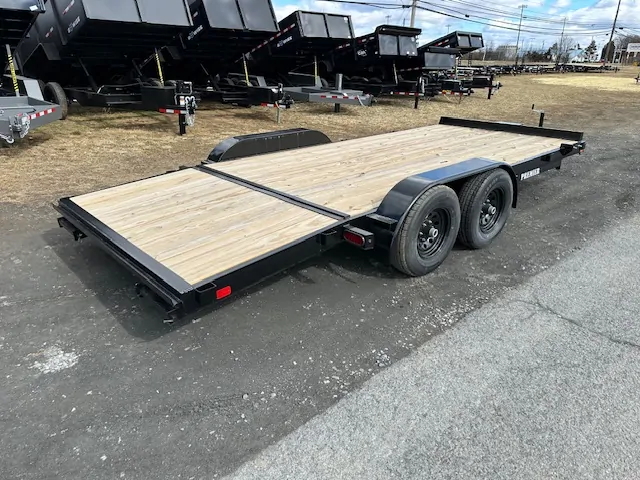 Premier 7x18 Wood Deck 10k Open Car Trailer - Image 4