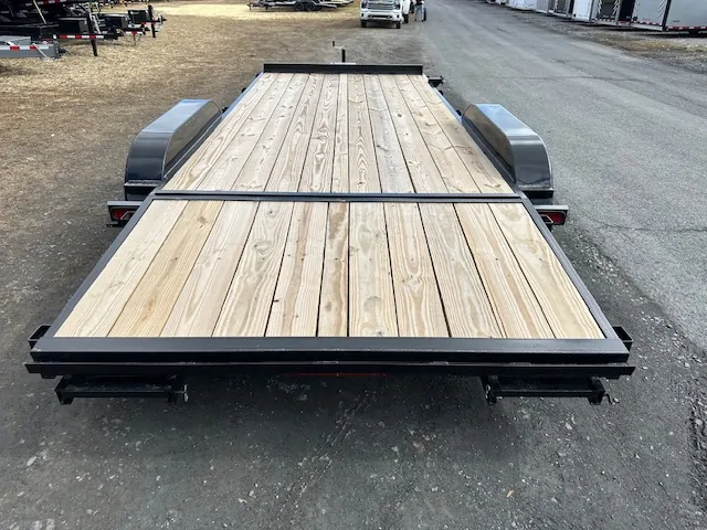 Premier 7x18 Wood Deck 10k Open Car Trailer - Image 5