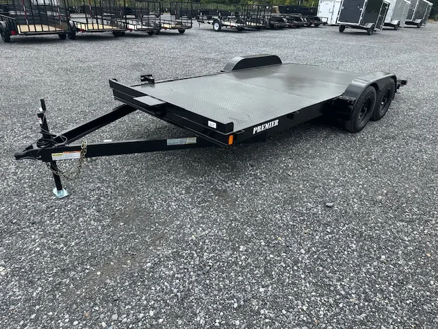 Premier 7x18 Steel Deck Open Car Trailer - Image 4