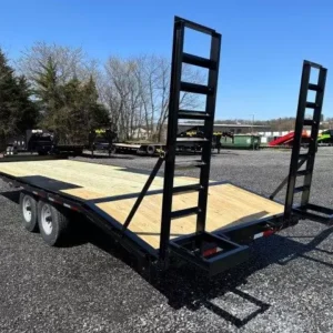 Premier 8.5x24 Deckover Equipment Trailer Ladder Ramps