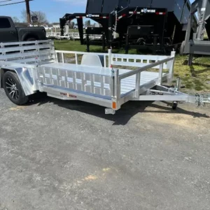 Sport Haven 7x12 Aluminum Utility Trailer Side ATV Ramps