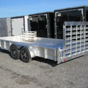 Sport Haven 7x18 Aluminum Landscape Trailer Side